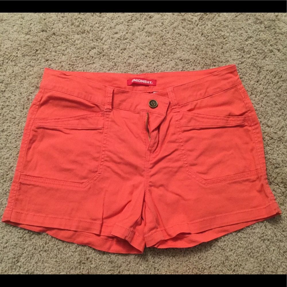 Orange Jean Shorts